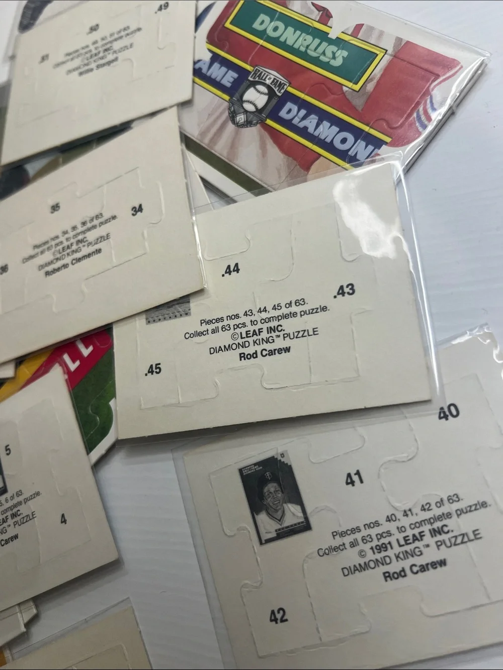40+ Donruss King Puzzle Miscellaneous Baseball Card Lot